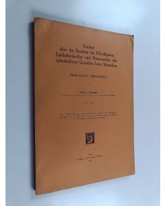 Kirjailijan Harry Castrén käytetty kirja Studien über die Struktur der Fibroblasten, Epitheloidzellen und Riesenzellen des tuberkulösen Gewebes beim Menschen