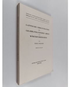Kirjailijan Erkki Itkonen käytetty kirja Lappische Chrestomathie mit grammatikalischem Abriss und Wörterverzeichnis