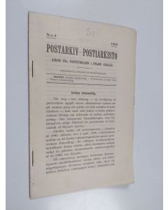 käytetty teos Postarkiv - postiarkisto 4/1909 : bihang till poststyrelsens i Finland cirkulär