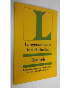 Kirjailijan Heinz F. Wendt käytetty kirja Langenscheidts Verb-Tabellen Deutsch (ERINOMAINEN)