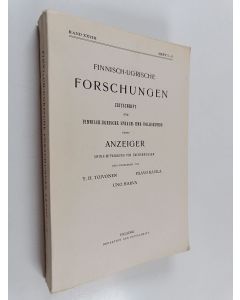 käytetty kirja Finnish-ugrische forschungen : zeitschrift fur finnish-ugrische sprach- und volkskunde, band 28, heft 1-3