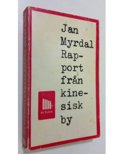 Kirjailijan Jan Myrdal käytetty kirja Rapport från kinesisk