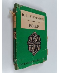 Kirjailijan Robert Louis Stevenson käytetty kirja Poems