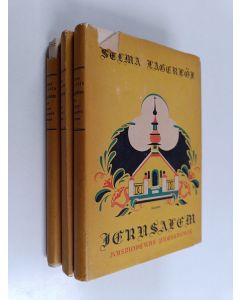 Kirjailijan Selma Lagerlöf käytetty kirja Jerusalem 1-3