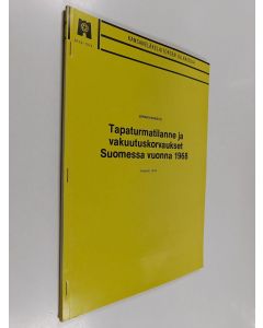 Kirjailijan Johan Koivisto käytetty teos Tapaturmatilanne ja vakuutuskorvaukset suomessa vuonna 1968