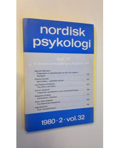Tekijän Anders Björnsson  & Humble ym. käytetty kirja Nordisk psykologi nro 2/1980 vol. 32