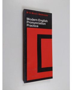 Kirjailijan M. D. Munro Mackenzie käytetty kirja Modern English pronunciation practice