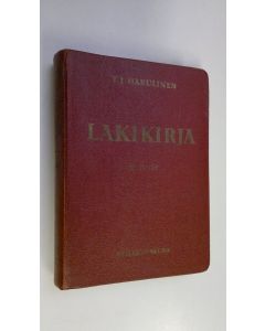 Tekijän Y. J. Hakulinen  käytetty kirja Lakikirja : 2