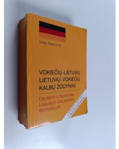 Kirjailijan Vilija Macienė käytetty kirja Deutsch-Litauisches = Litauisch-Deutsches : Wörterbuch = Vokiečių-lietuvių = Lietuvių-vokiečių : Žodynas