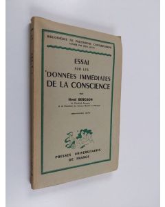 Kirjailijan Henri Bergson käytetty kirja Essai sur les données immédiates de la conscience