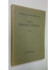 Kirjailijan Harry Krogerus käytetty kirja Acta Zoologica Fennica 82-86 : Investigations on the Lepidoptera of Newfoundland 1, Macrolepidoptera ; Der trauerfliegenschnäpper III. Die nahrungsbiologie ; Energy metabolism of two species of the genus Emberiza 