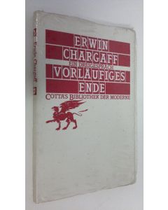 Kirjailijan Erwin Chargaff käytetty kirja Vorläufiges Ende (UUSI)