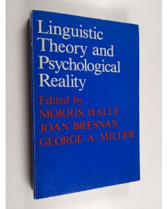 Kirjailijan Morris Halle käytetty kirja Linguistic theory and psychological reality