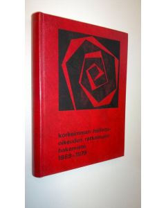 Tekijän Eino Salomaa käytetty kirja Korkeimman hallinto-oikeuden ratkaisujen hakemisto 1969-1979