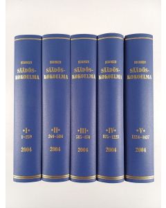 käytetty kirja Suomen säädöskokoelma vuodelta 2004, 1-5