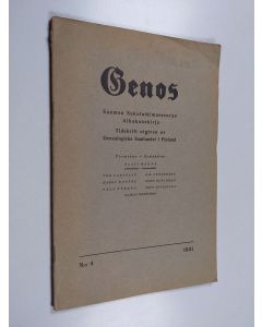 käytetty teos Genos 4/1941