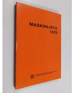 käytetty kirja Maskinlista 1976