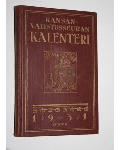 käytetty kirja Kansanwalistusseuran kalenteri 1931