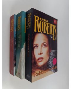 Kirjailijan Nora Roberts käytetty kirja Nora Roberts-setti ; Rakkauden kuu ; Tähtien virta ; Kohtalo kuljettaa ;