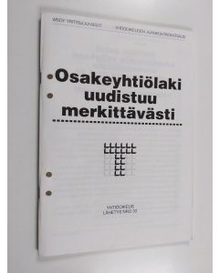 käytetty teos Yhtiöoikeuden ajankohtaiskatsaus 10.6.1996 : Yhtiölaki uudistuu merkittävästi