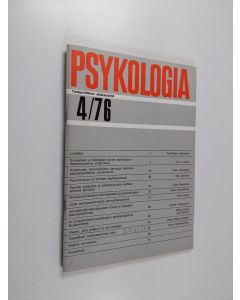 käytetty teos Psykologia 4/1976