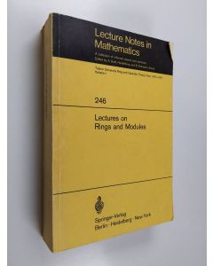 käytetty kirja Tulane University Ring and Operator Theory Year, 1970-1971 Volume 1 : Lectures on rings and modules