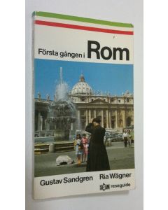 Kirjailijan Gustav Sandren käytetty kirja Första gången i Rom