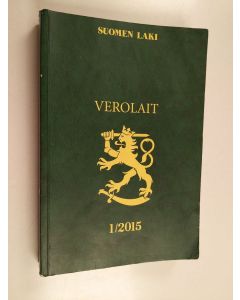 käytetty kirja Verolait 1/2015