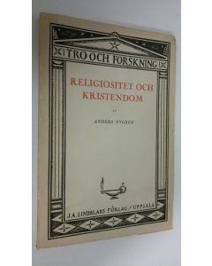 Kirjailijan Anders Nygren käytetty kirja Religiositet och kristendom