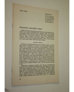 Kirjailijan Mauno Jokipii käytetty teos Kansatieteen historialliset lähteet