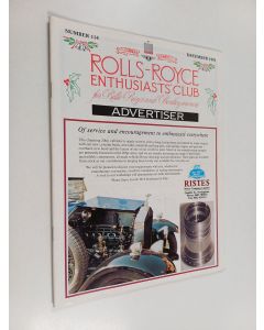 käytetty teos Rolls-Royce enthusiasts' club for Rolls-Royce and Bentley owners : December 1991