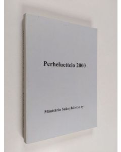 käytetty kirja Perheluettelo 2000