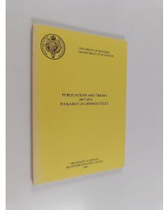 käytetty kirja Puplications and theses 1947-1976 Julkaisut ja opinnäytteet