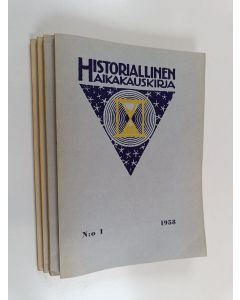 käytetty kirja Historiallinen aikakauskirja vuosikerta 1958 (1-4)