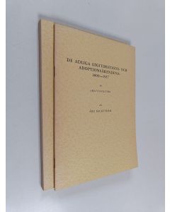 Kirjailijan Åke Backström käytetty kirja De adliga legitimations- och adoptionsärendena 1809-1917 : 1-2