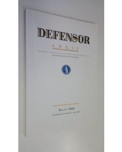 käytetty kirja Defensor legis n:o 3/2008