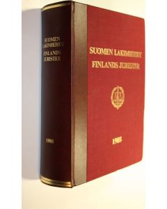 Tekijän Jaana Tolonen  käytetty kirja Suomen lakimiehet 1988 = Finlands jurister 1988