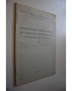 käytetty teos Suomen virallinen tilasto 23 B : Tuomioistuinten tutkimat rikokset 1966