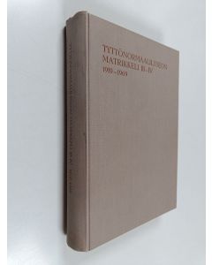 käytetty kirja Tyttönormaalilyseon matrikkeli 3-4 - Koulun historia 1919-1969