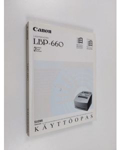 käytetty kirja Canon LBP-660 käyttöopas