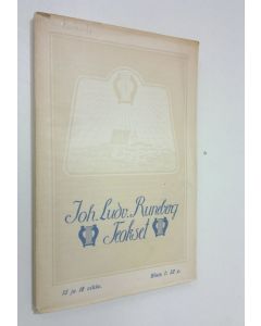 Kirjailijan Johan Ludvig Runeberg käytetty kirja Teokset : 15 ja 16 vihko