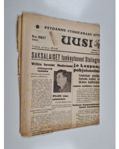 käytetty teos Uusi Aura N:o 18657 (tiistaina syyskuun 29.pnä 1942)