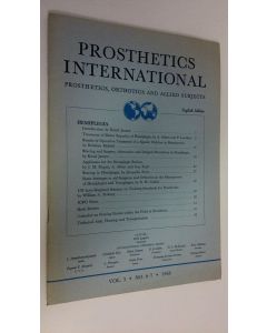 käytetty teos Prosthetics international , vol. 3. No. 6-7 1968