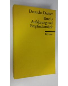 käytetty kirja Deutsche Dichter: Aufklärung und Empfindsamkeit