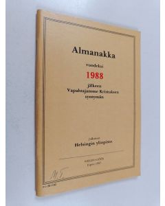 käytetty teos Almanakka vuodeksi 1988 jälkeen Vapahtajamme Kristuksen syntymän