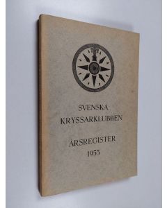 käytetty kirja Svenska kryssarklubben årsregister 1953