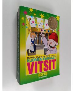 Kirjailijan Henrik Muste käytetty kirja Suomen parhaat vitsit 2019