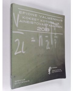 käytetty kirja Epione valmennus Kokeet kotona ja aineistovastaaminen 2018