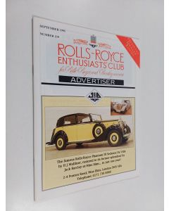 käytetty teos Rolls-Royce enthusiasts' club for Rolls-Royce and Bentley owners : September 1995