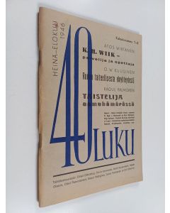 käytetty teos 40-luku 7-8/1946
